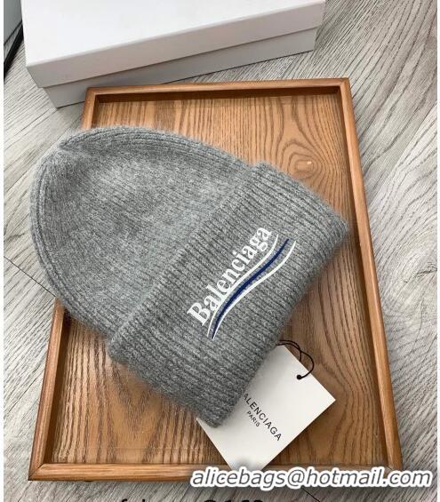 Good Product Balenciaga Knit Hat 1019118 Grey 2022