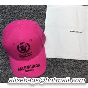 Affordable Price Balenciaga Canvas Baseball Hat B28116 Pink 2022