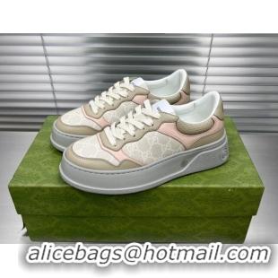 Purchase Gucci GG Canvas and Leather Sneakers Beige 092164