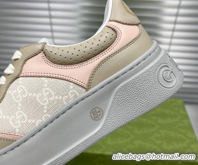 Purchase Gucci GG Canvas and Leather Sneakers Beige 092164