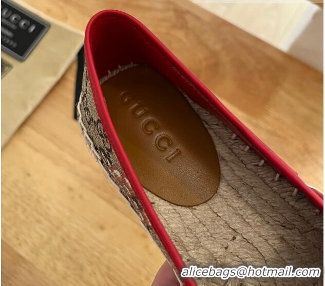 Best Product Gucci Flora Print GG Canvas Espadrilles Beige 01012