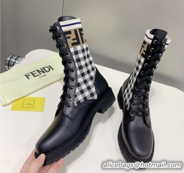 Best Price Fendi Knit Classic Ankle Boots 092149