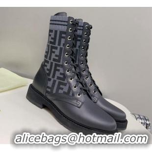 Good Quality Fendi Knit Classic Ankle Boots 092150