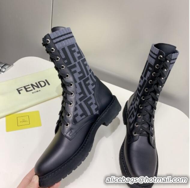 Good Quality Fendi Knit Classic Ankle Boots 092150