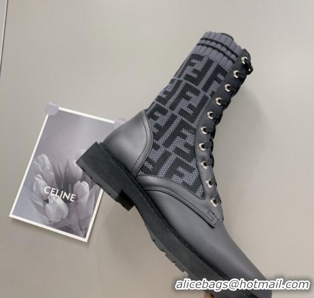 Good Quality Fendi Knit Classic Ankle Boots 092150