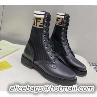 Purchase Fendi Knit Classic Ankle Boots 092152