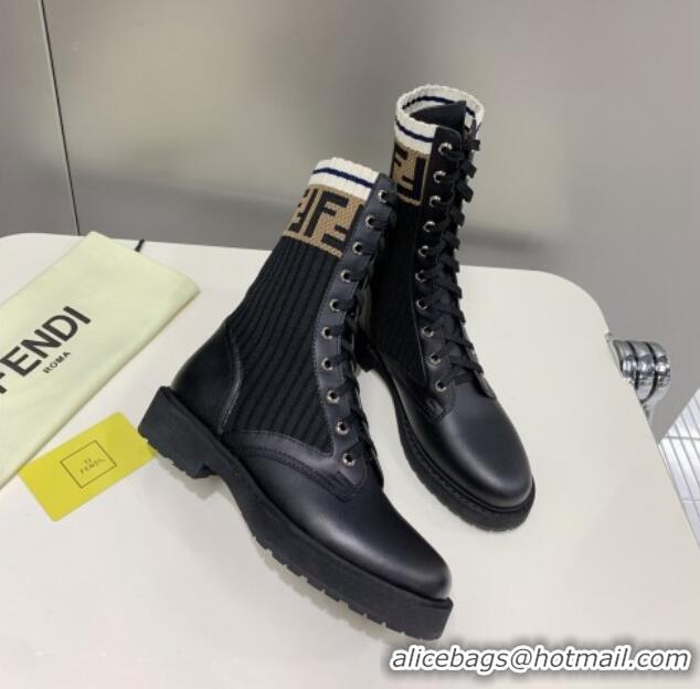 Purchase Fendi Knit Classic Ankle Boots 092152