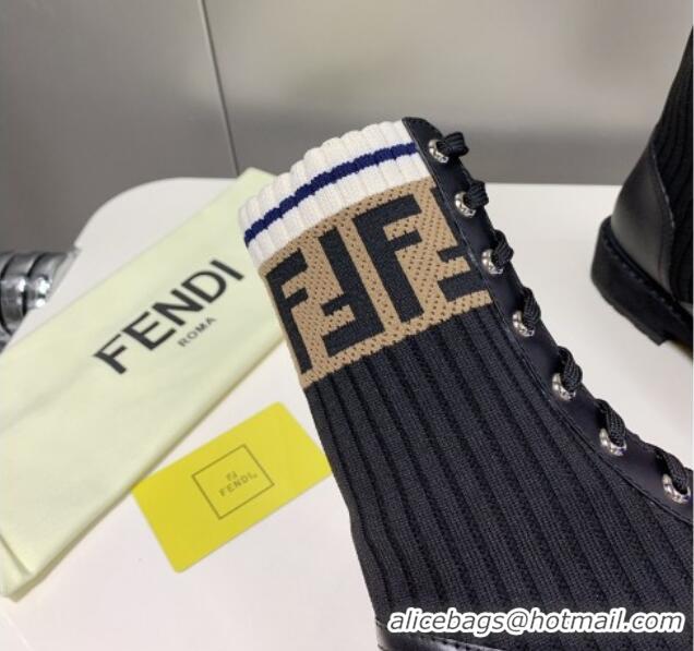 Purchase Fendi Knit Classic Ankle Boots 092152