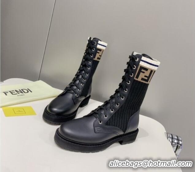 Purchase Fendi Knit Classic Ankle Boots 092152