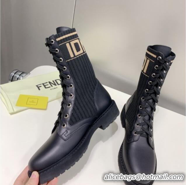 1:1 aaaaa Fendi Knit Classic Ankle Boots 092153