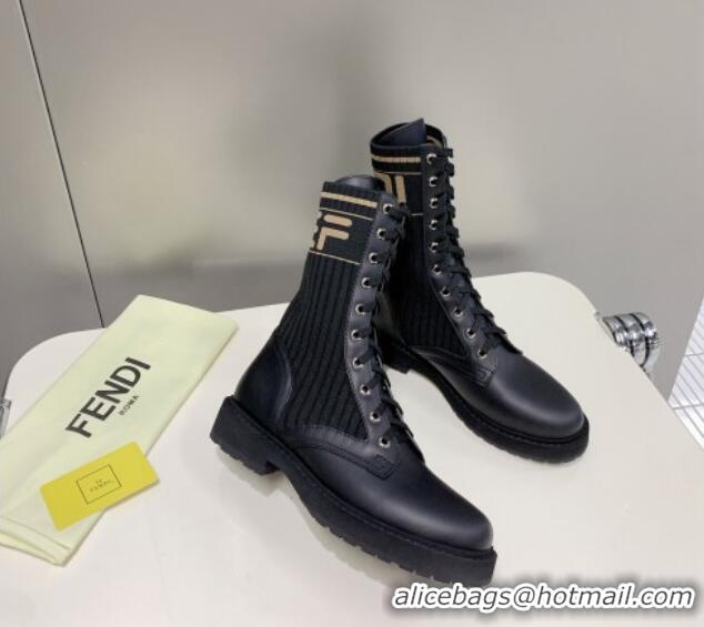 1:1 aaaaa Fendi Knit Classic Ankle Boots 092153