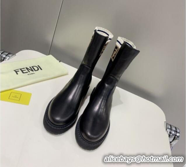 Good Product Fendi Knit Classic Ankle Boots 092155