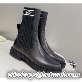 Stylish Fendi Knit Classic Ankle Boots 092156