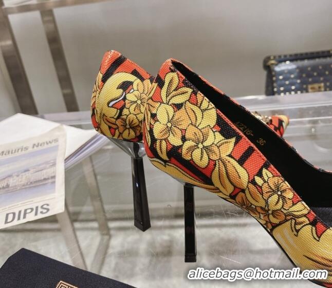 Best Product Versace x Fendi Fendace First High Heel Pumps 9.5cm Orange 110128