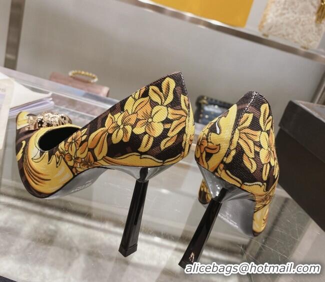 Purchase Versace x Fendi Fendace First High Heel Pumps 9.5cm Brown 110129