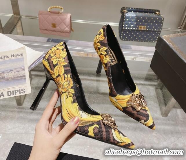 Purchase Versace x Fendi Fendace First High Heel Pumps 9.5cm Brown 110129