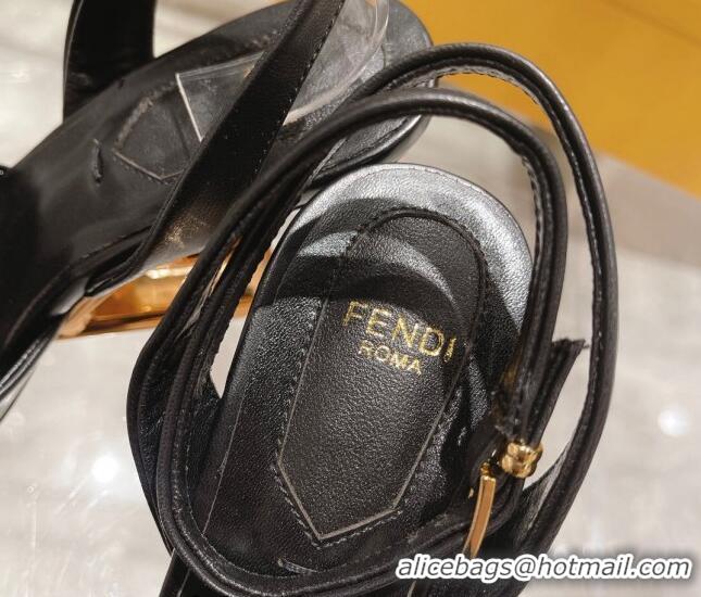 Unique Style Versace x Fendi Fendace First Lambskin High Heel Pumps 9cm Black 110131