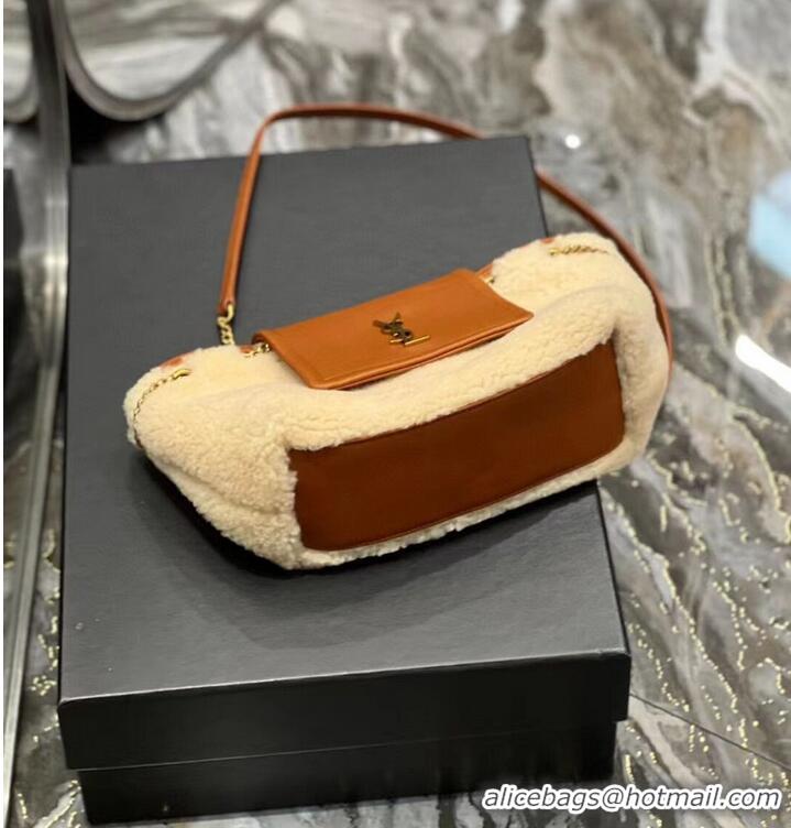 Reasonable Price SAINT LAUREN LE MAILLON BUCKET BAG IN SUEDE Y667738 brown