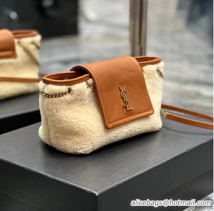 Reasonable Price SAINT LAUREN LE MAILLON BUCKET BAG IN SUEDE Y667738 brown