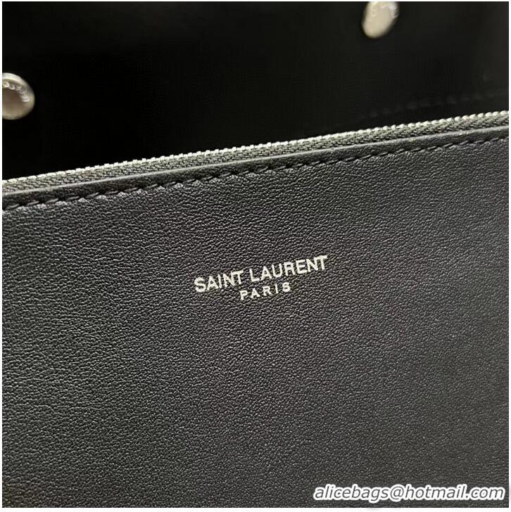 Popular Style SAINT LAUREN RIVE GAUCHE BUCKET BAG IN SMOOTH LEATHER Y689299A black