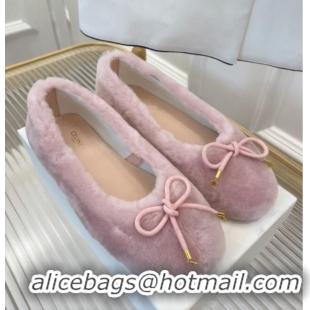 Sumptuous Celine Fur Flat Slippers Pink 090717