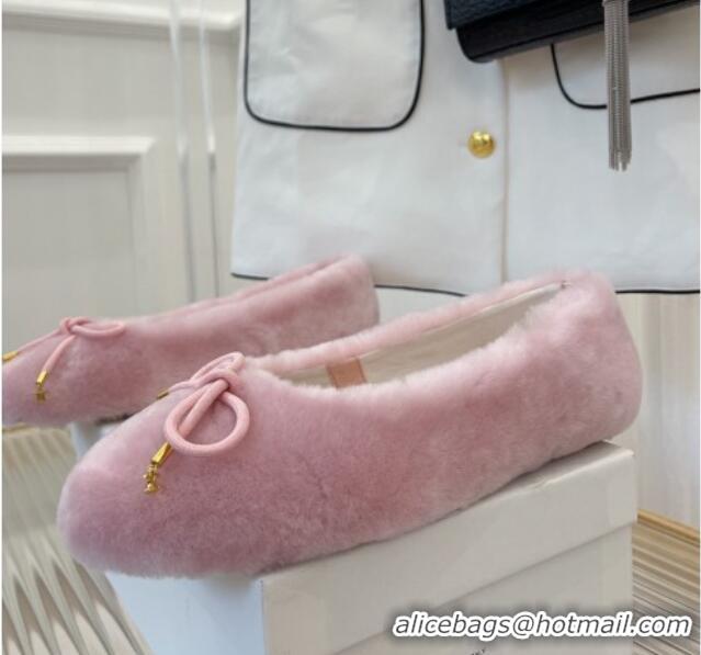 Sumptuous Celine Fur Flat Slippers Pink 090717