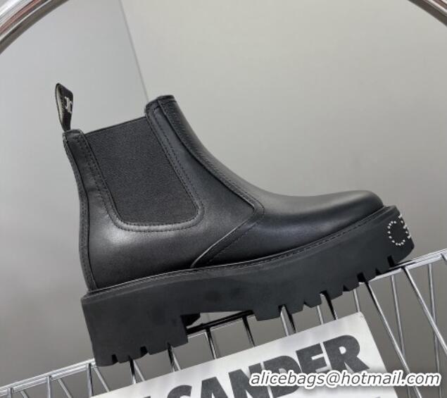 Good Quality Celine Leather Ankle Chelsea Boots with Stud CELINE Black 100965