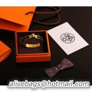 Top Grade Hermes Bracelet HE1106 Black Gold 2022