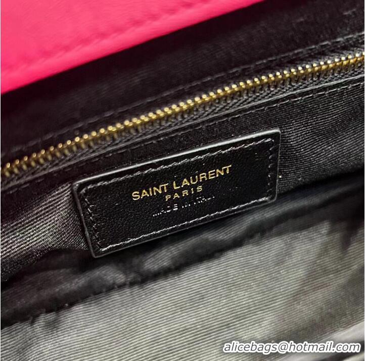 Promotional SAINT LAURENT JAMIE MEDIUM CHAIN BAG CARRE RIVE GAUCHE IN LAMBSKIN AND SUEDE 515821 ROSE