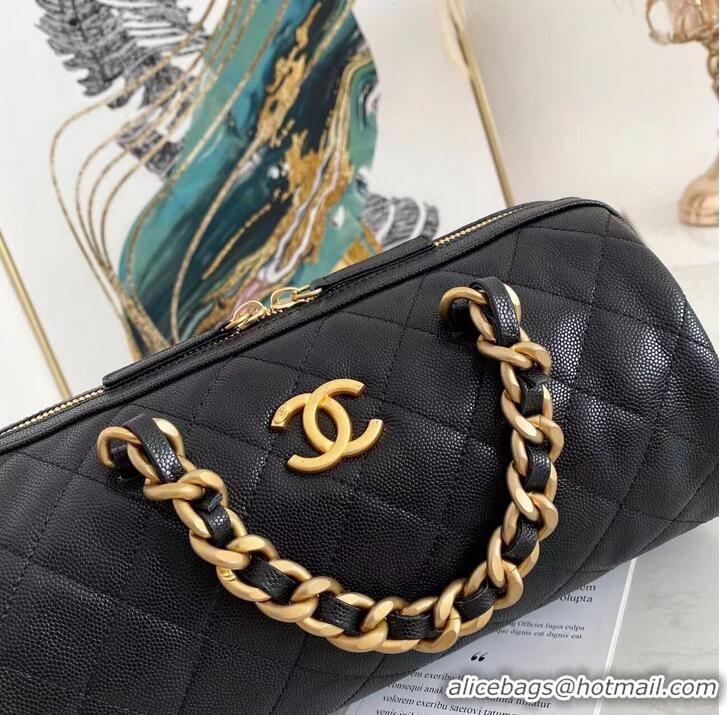 Good Product Chanel Original Cavier Leather Speedy Bag CC3621 Black