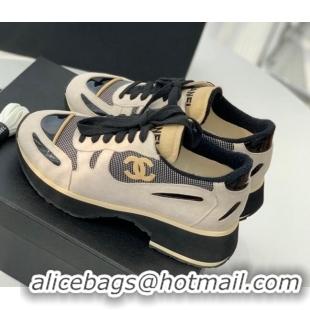 Good Quality Chanel Vintage Sneakers 4cm Light Gray 082448