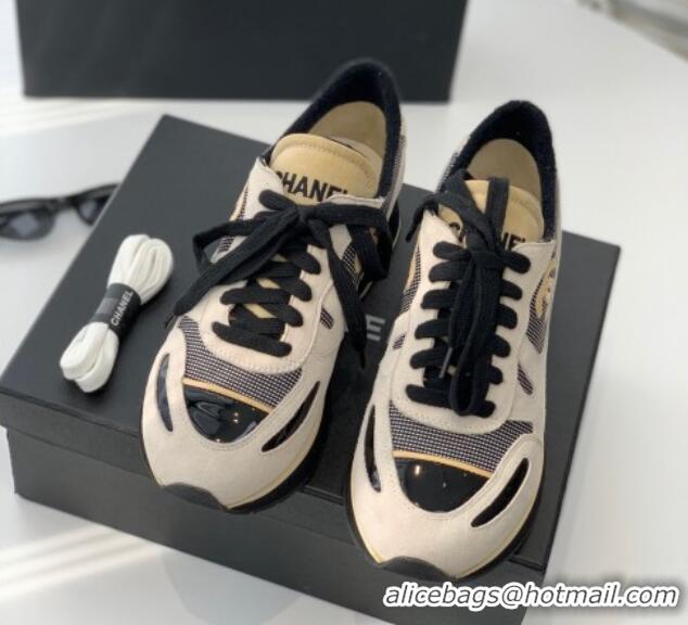 Good Quality Chanel Vintage Sneakers 4cm Light Gray 082448