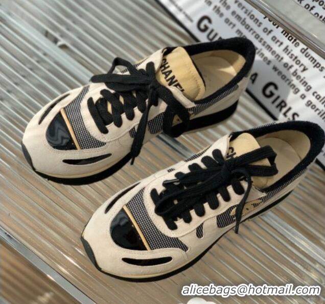 Good Quality Chanel Vintage Sneakers 4cm Light Gray 082448