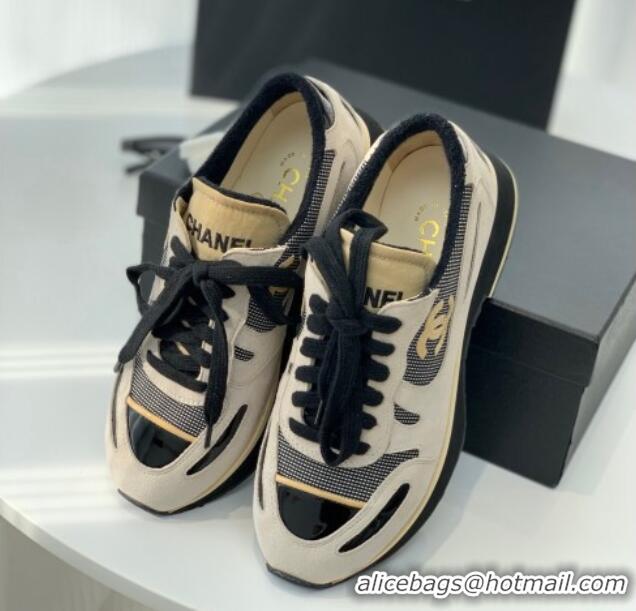 Good Quality Chanel Vintage Sneakers 4cm Light Gray 082448