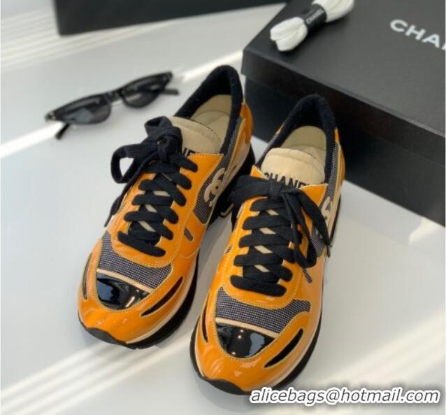 Best Grade Chanel Vintage Sneakers 4cm Orange 082449