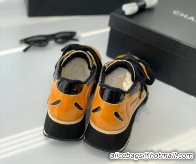 Best Grade Chanel Vintage Sneakers 4cm Orange 082449