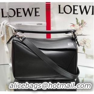 Big Discount Loewe Puzzle Bag Leather 1609 black