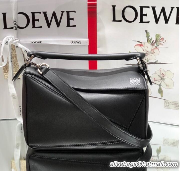 Big Discount Loewe Puzzle Bag Leather 1609 black