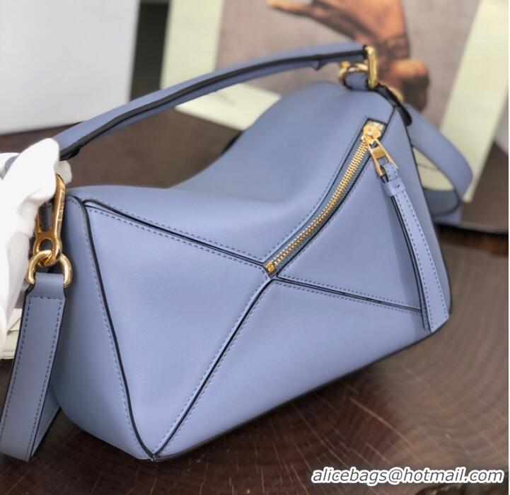 Top Quality Loewe Puzzle Bag Leather 1609 blue