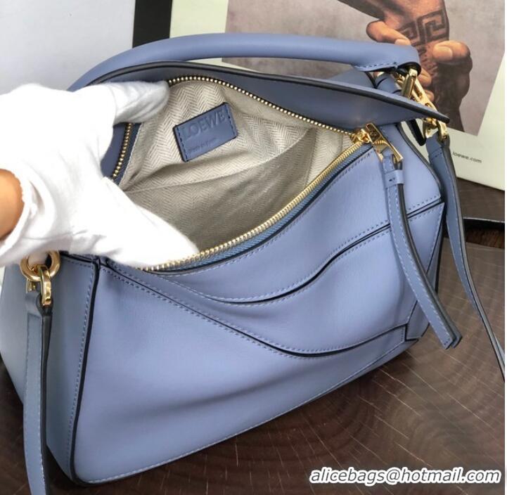 Top Quality Loewe Puzzle Bag Leather 1609 blue