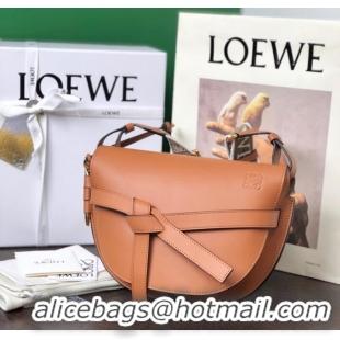 Good Product Loewe small Crossbody Bags Original Leather 8087 caramel