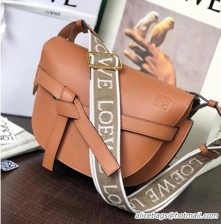 Good Product Loewe small Crossbody Bags Original Leather 8087 caramel