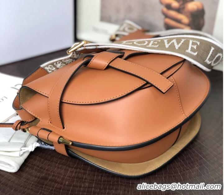 Good Product Loewe small Crossbody Bags Original Leather 8087 caramel