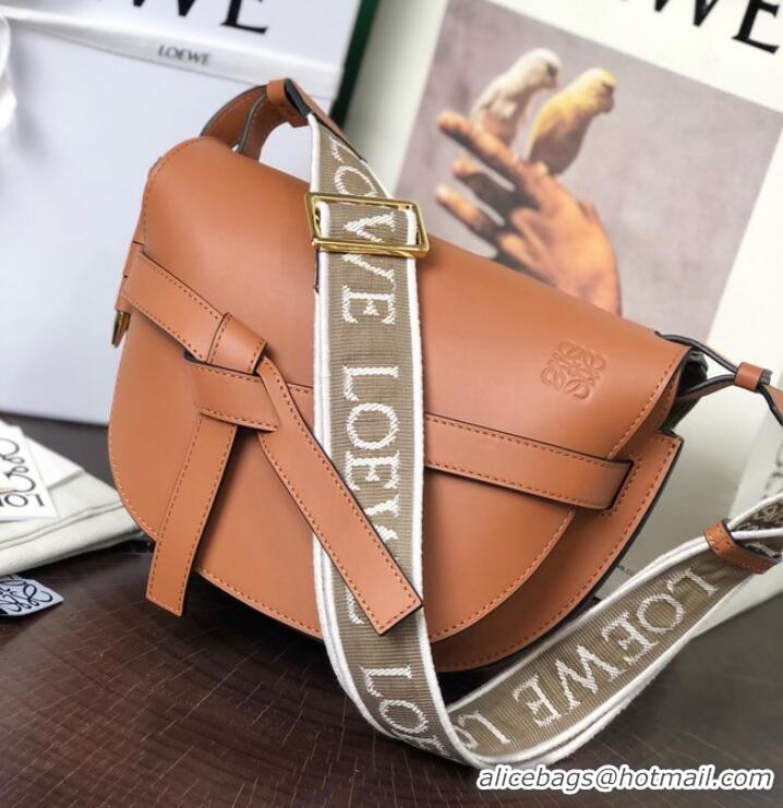 Good Product Loewe small Crossbody Bags Original Leather 8087 caramel