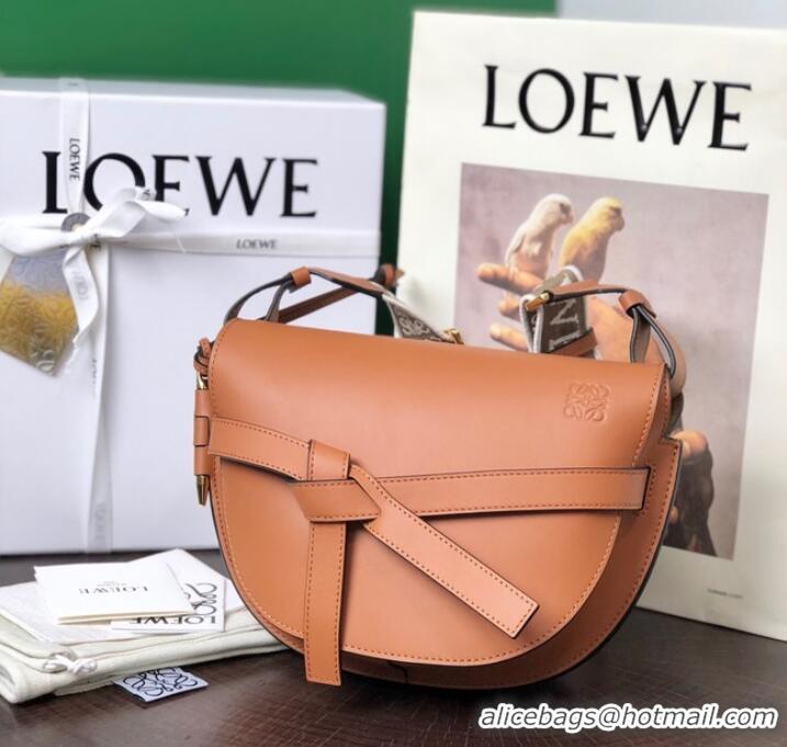 Good Product Loewe small Crossbody Bags Original Leather 8087 caramel