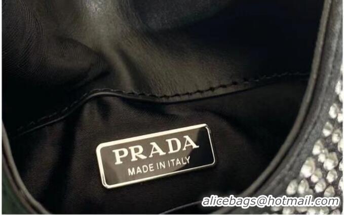 Reasonable Price Prada Prada crystal mini-bag 1BH185 black