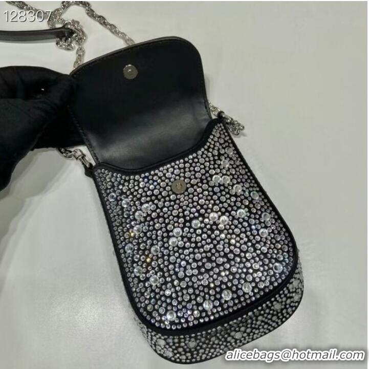 Reasonable Price Prada Prada crystal mini-bag 1BH185 black