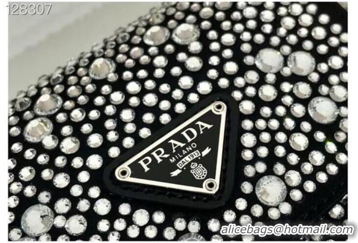 Reasonable Price Prada Prada crystal mini-bag 1BH185 black