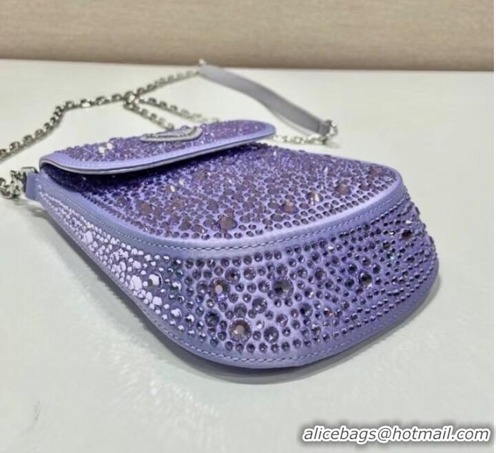 Grade Promotional Prada Prada crystal mini-bag 1BH185 purple