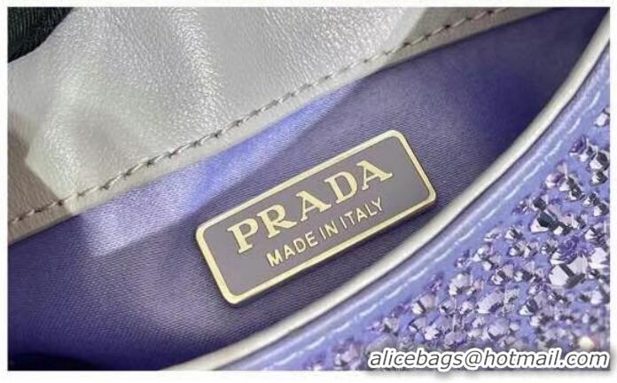 Grade Promotional Prada Prada crystal mini-bag 1BH185 purple